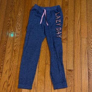 dELiA*s Navy Joggers with Pink Accents
